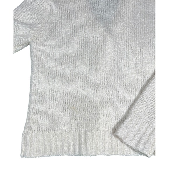 J Crew Cream Knit Button Front Cardigan Sweater 80 Acrylic 20 Wool - Picture 6 of 7